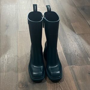 Chloe Dark Green Winter Boots